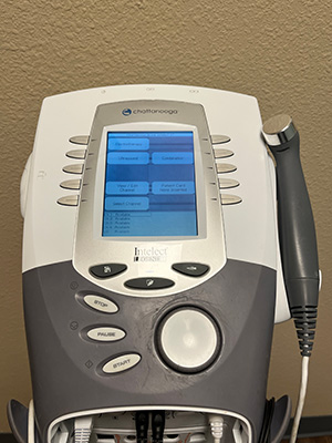 Chiropractic Carlsbad CA Top of Ultrasound Machine