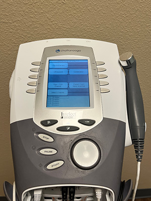 Chiropractic Oceanside CA Top of Ultrasound Machine